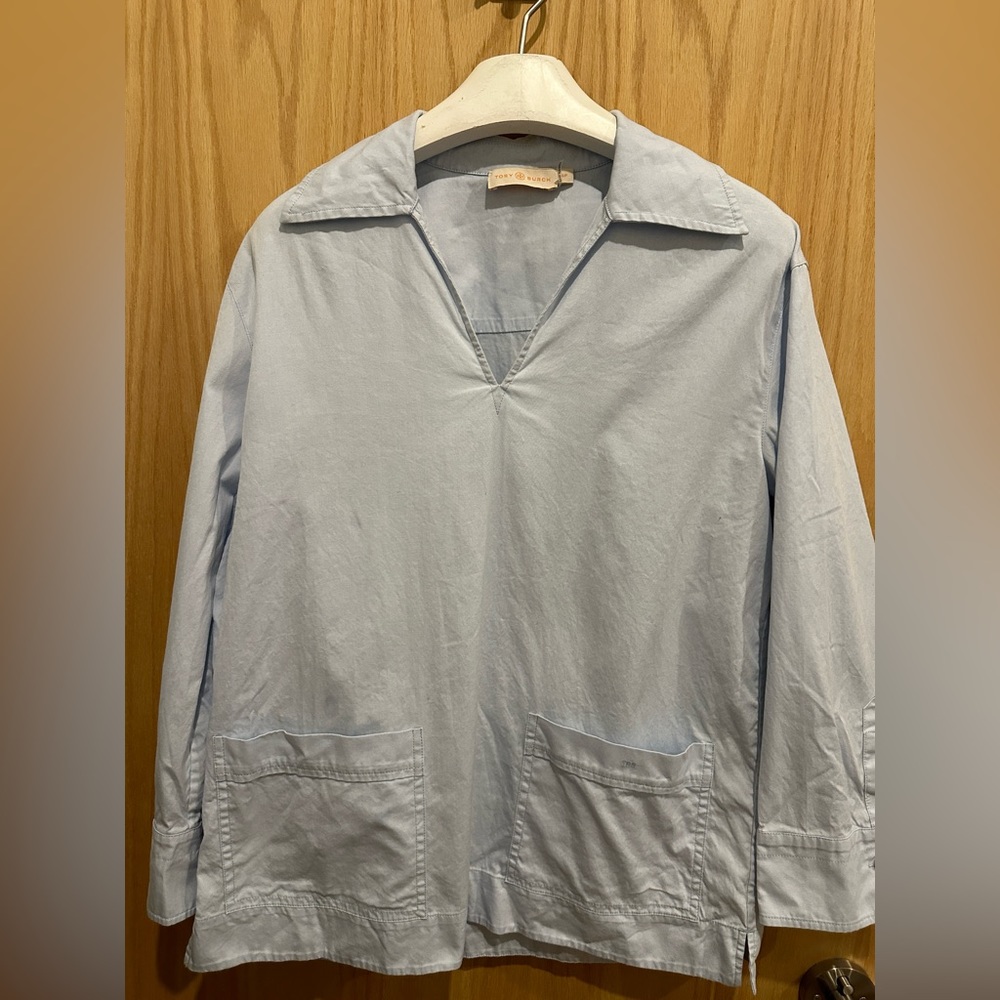 Tory burch cotton pocket shirt